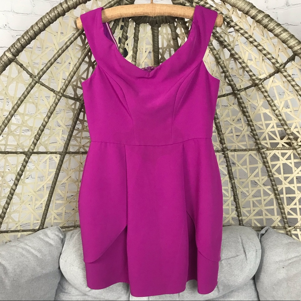 Adelyn Rae Off Shoulder Mini Dress - Purple